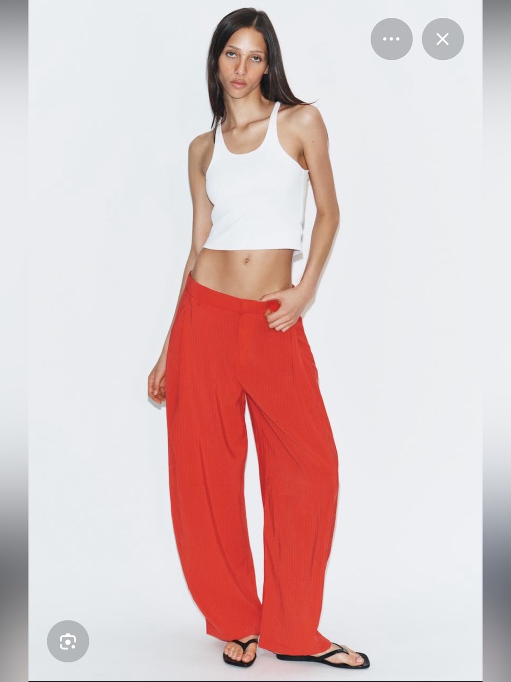 Zara Flowy Wide Leg Pants